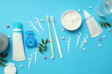 Diş veya ağız bakımı kavramı, üst görünüm