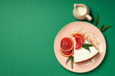 Pastalı lezzetli yemek kavramı, yazı için yer.