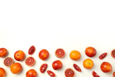 Kırmızı turuncu turunçgil kavramı, metin için boşluk