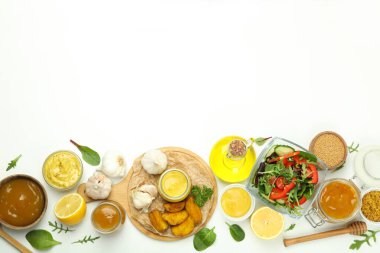 Soslu lezzetli yiyecek kavramı, metin için alan