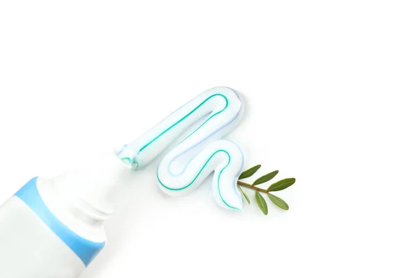 Toothpaste Isolated White Background Close — Stock Photo, Image