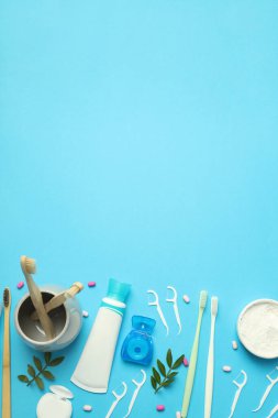 Diş veya ağız bakımı kavramı, metin için boşluk