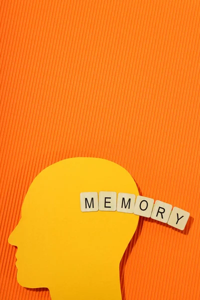 メモリ 記憶喪失 テキストのためのスペースの問題の概念 — ストック写真