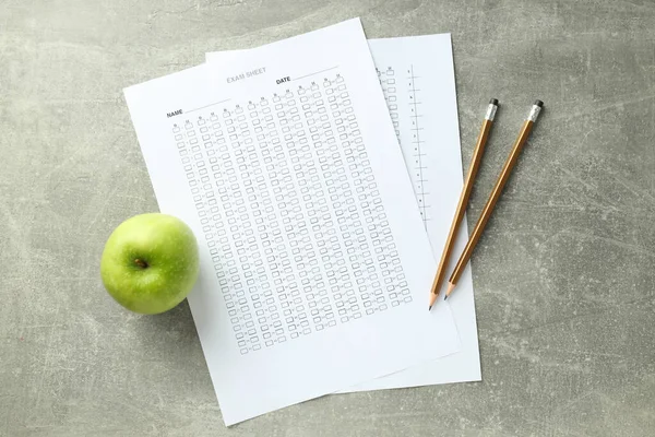Sınav ve test kavramı, üst görünüm