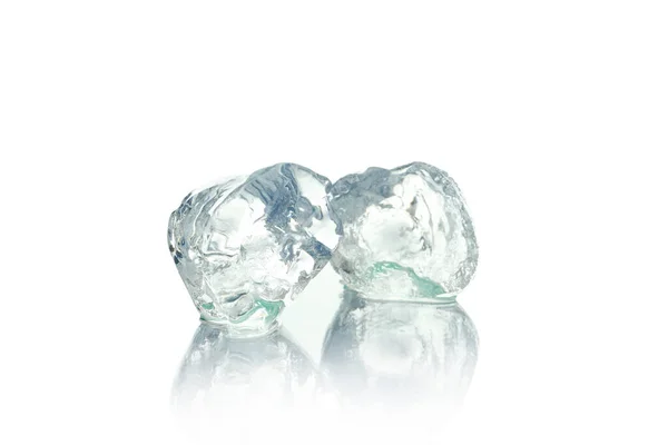 Ice Cubes Drink Isolated White Background — Stock Photo, Image
