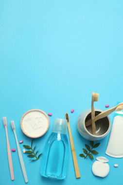 Diş veya ağız bakımı kavramı, metin için boşluk