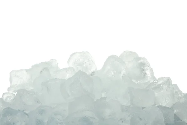 Formas Gelo Para Bebidas Isoladas Sobre Fundo Branco — Fotografia de Stock