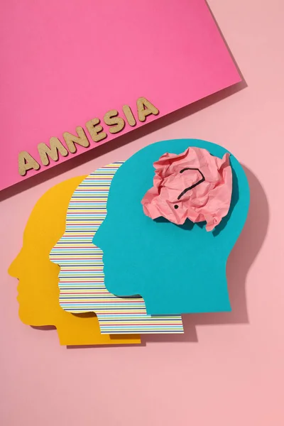 Concetto Problemi Con Memoria Malattia Amnesia — Foto Stock