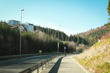 Ukrayna 'daki güzel Karpat manzaralarının fotoğrafı