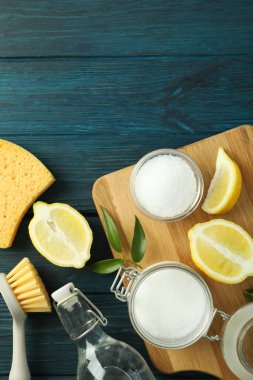 Ev temizleyicisi kavramı, metin için boşluk