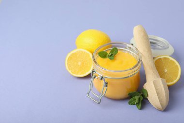 Lezzetli yiyecek kavramı, limon suyu, metin için alan