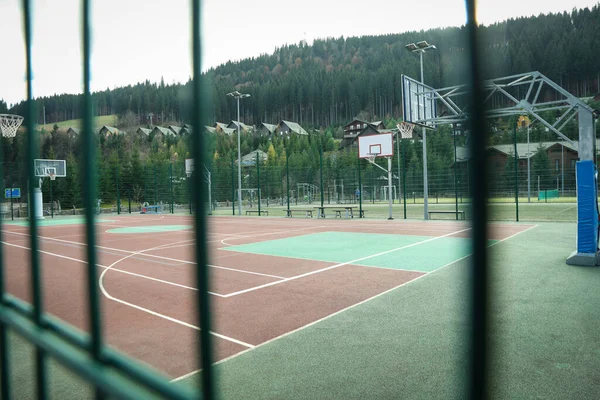 Modern Basketlekplats Med Modern Markup — Stockfoto