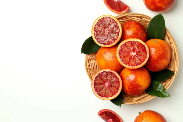 Konzept Von Zitrusfrüchten Mit Roter Orange Draufsicht — Stockfoto