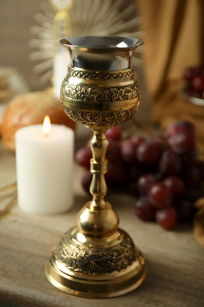 Concept Composition Eucharist Different Accessories — Foto Stock