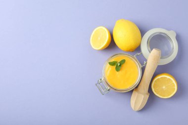 Limonlu lezzetli yiyecek kavramı, metin için boşluk