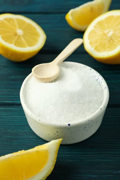 Concept Household Cleaners Lemon Acid — Foto de Stock
