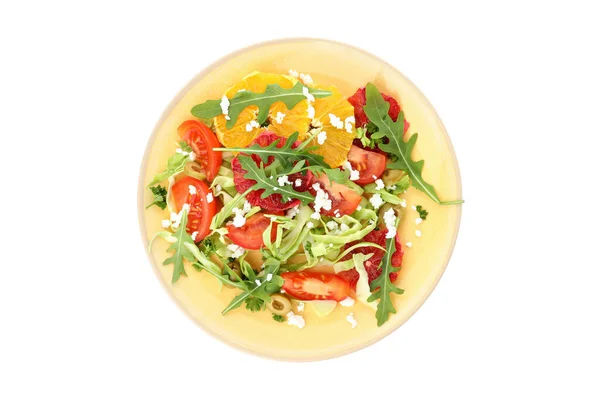 Salad Red Orange Isolated White Background — Stockfoto
