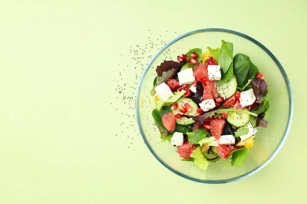Concept Aliments Savoureux Avec Salade Orange Rouge — Photo