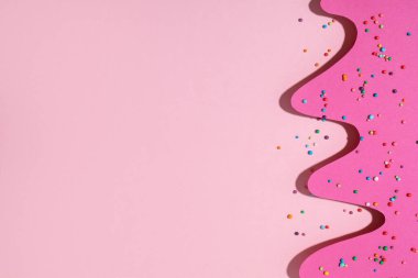 Renkli ve soyut psikedelik arkaplan, metin için boşluk