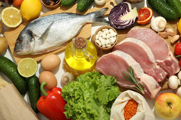 Concept of food and drinks, grocery, close up