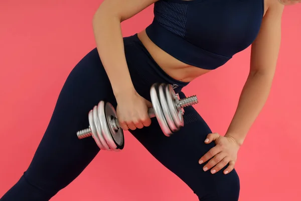 Concepto Estilo Vida Saludable Con Mujer Deportiva — Foto de Stock