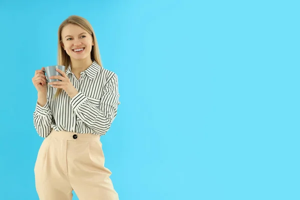 Junge Attraktive Geschäftsfrau Raum Für Text — Stockfoto