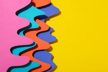 Renkli ve soyut psikedelik arkaplan, metin için boşluk