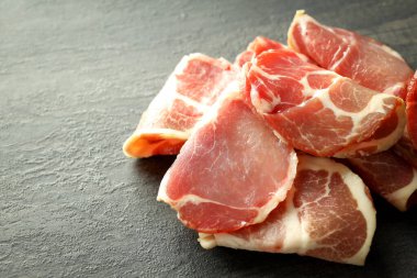 Jamonlu lezzetli yemek kavramı, metin için boşluk.