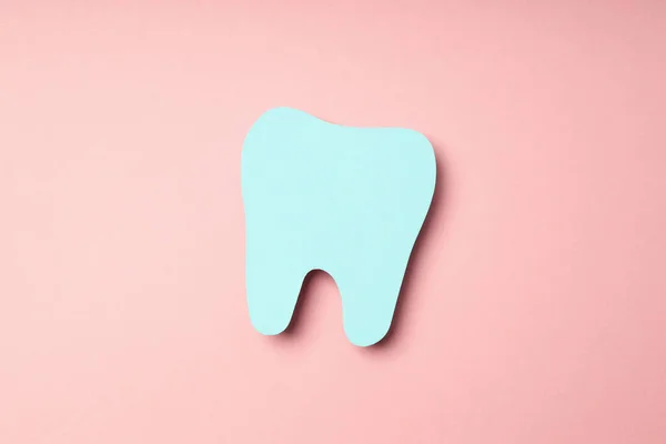 Pojęcie Opieki Stomatologicznej Lub Pielęgnacji Zębów Różowym Tle — Zdjęcie stockowe