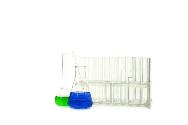 Concept Laboratory Accessories Isolated White Background — Stock Photo, Image