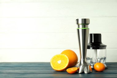 Karıştırıcılı lezzetli yemek pişirme kavramı, metin için boşluk