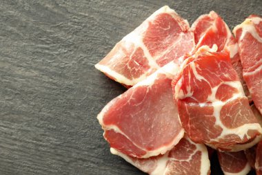 Lezzetli İspanyol mutfağı kavramı - jamon, metin için alan
