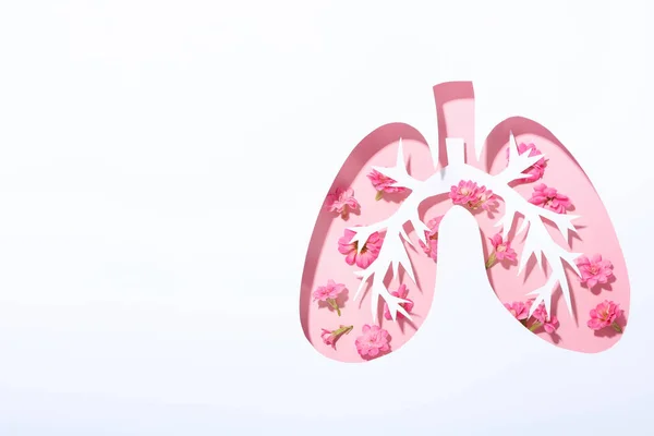 World Lung Day Concept Espacio Para Texto —  Fotos de Stock
