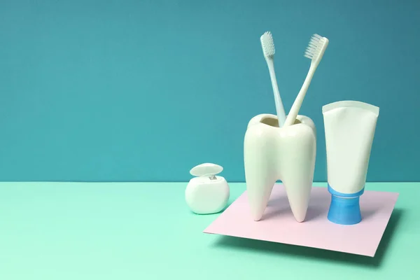 Concept Dental Care Space Text — Stock Photo, Image