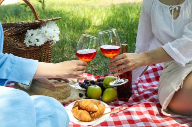 Concept of beautiful outdoor relax in summer time, picnic