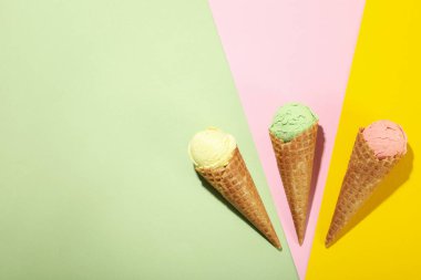 Yaz yemeği kavramı, dondurma, yazı için yer