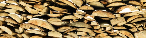 Firewood background, natural firewood folded outdoor for using in winter