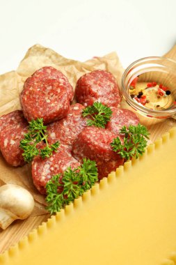 Yemek pişirme, lazanya pişirme kavramı.