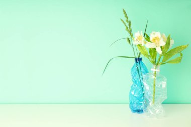 Save the world and Recycling concept, space for text