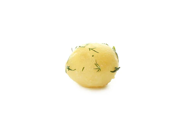 Boiled Young Potato Isolated White Background — Stockfoto