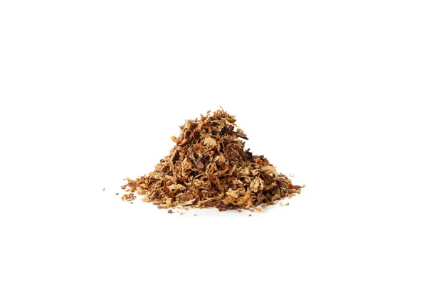 Высушенный Табак Выделенный Белом Фоне — стоковое фото