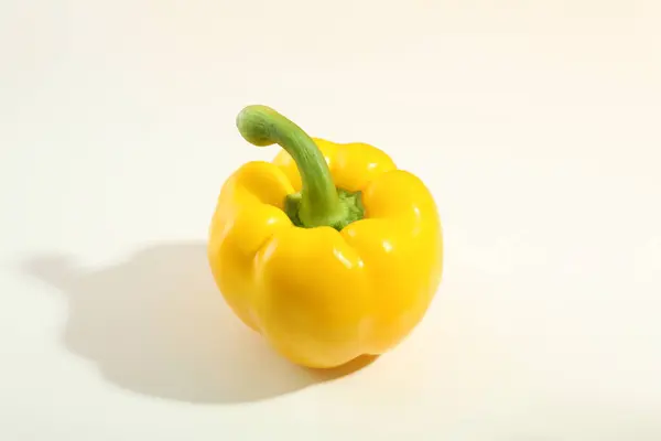 Yellow Bell Pepper White Background Close — Stock Fotó