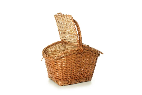 Concept Van Picknick Accessoires Geïsoleerd Witte Achtergrond — Stockfoto
