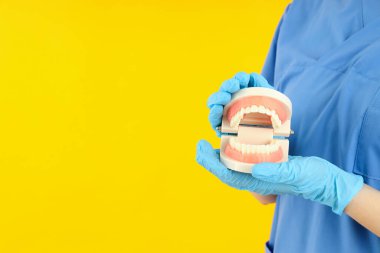 Diş bakımı kavramı, metin için boşluk