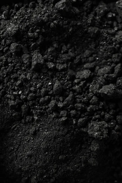 Powdered Charcoal Close Dark Background Backdrop — Stock fotografie