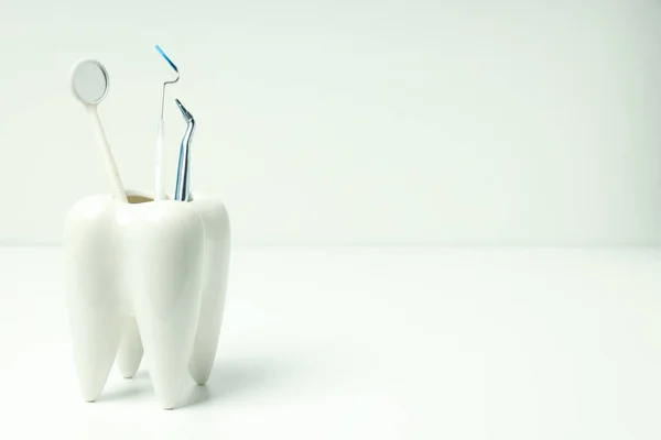 Diş Bakımı Kavramı Metin Için Boşluk — Stok fotoğraf