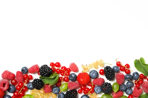 Concept Fresh Food Berries Space Text — Photo