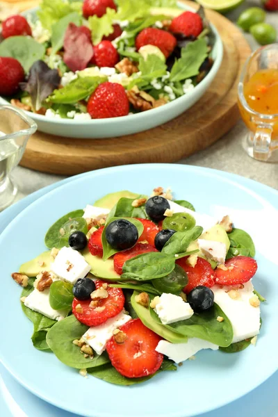 Concept Tasty Food Salad Strawberry — Stock Photo, Image
