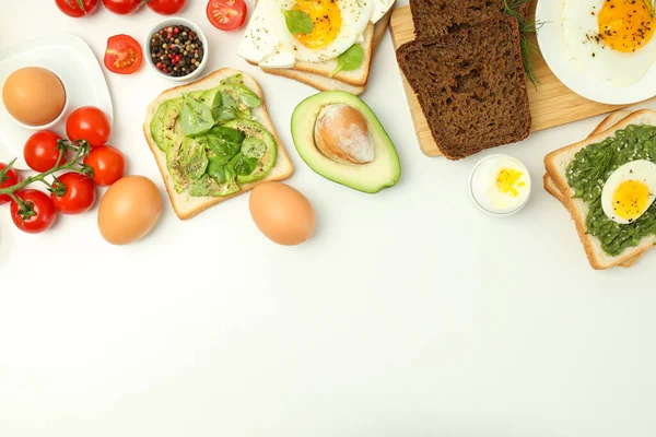 Concept Breakfast Tasty Homemade Sandwich — 스톡 사진