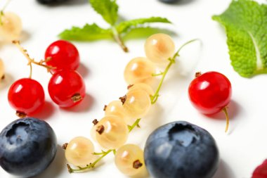 Concept of fresh food, berries, close up